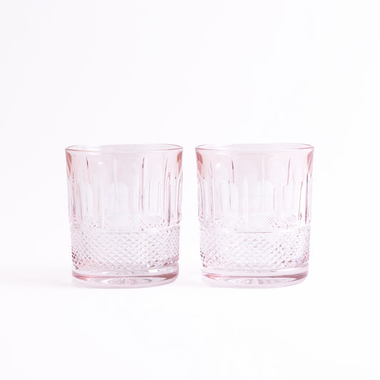 Francuz Crystal Tumblers - Set of 2 Powder Pink