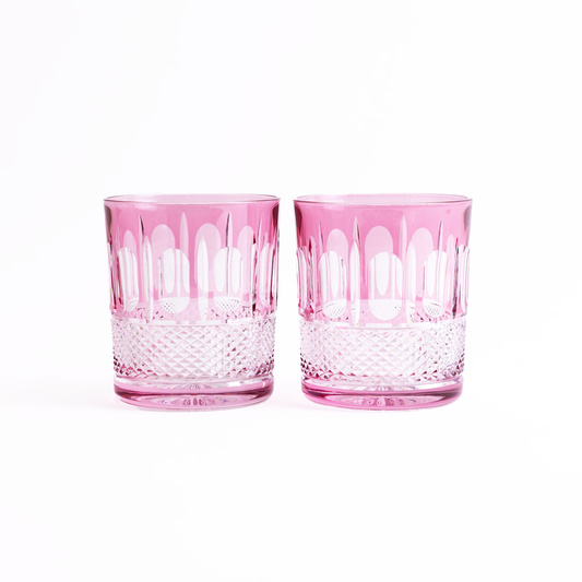 Francuz Crystal Tumblers - Set of 2 Rose