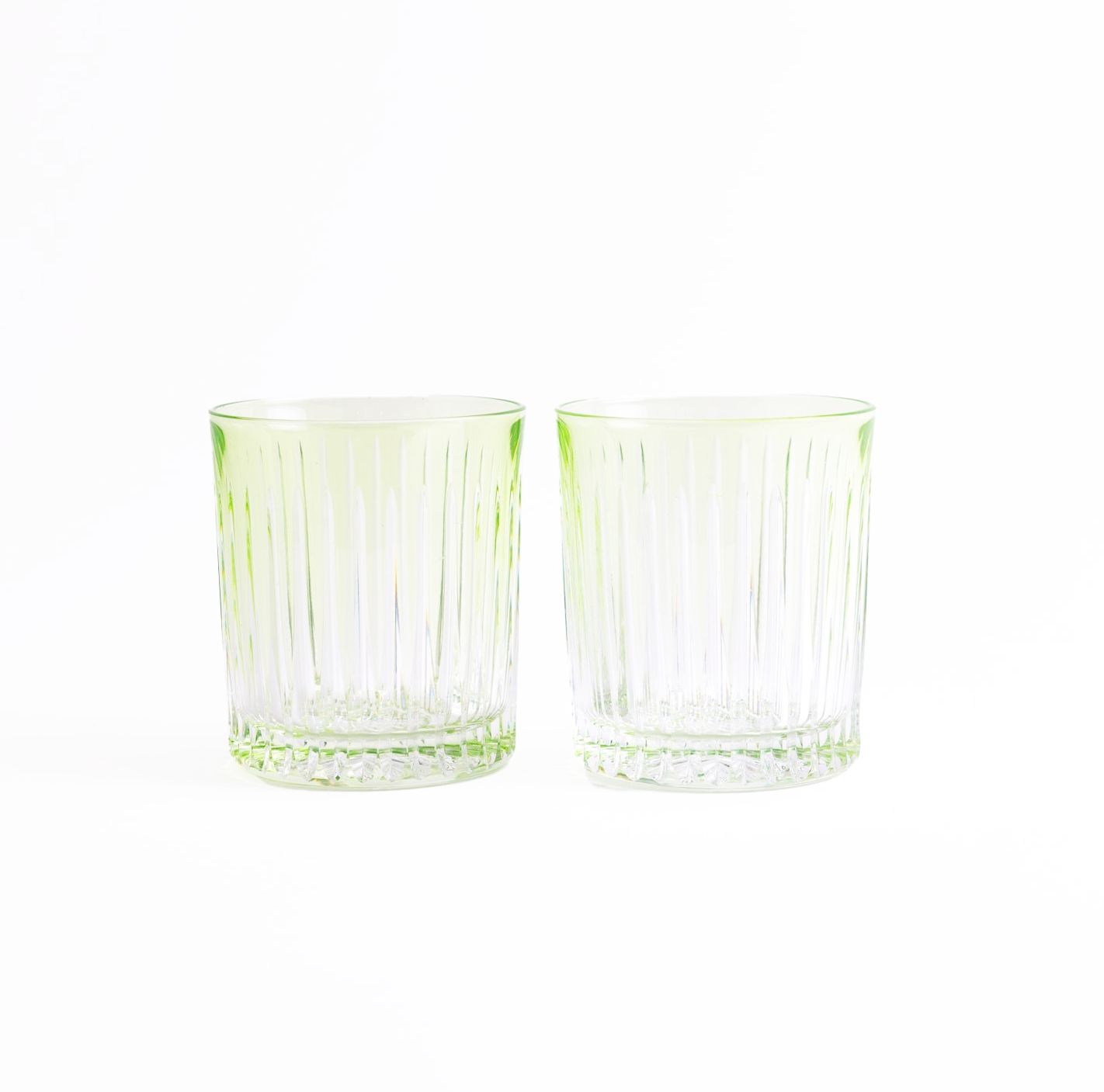 Linia Crystal Tumblers - Set of 2 light green