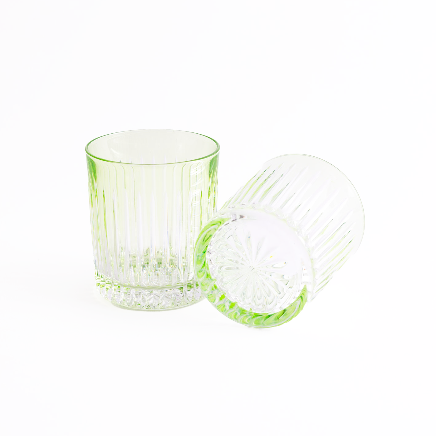 Linia Crystal Tumblers - Set of 2 light green