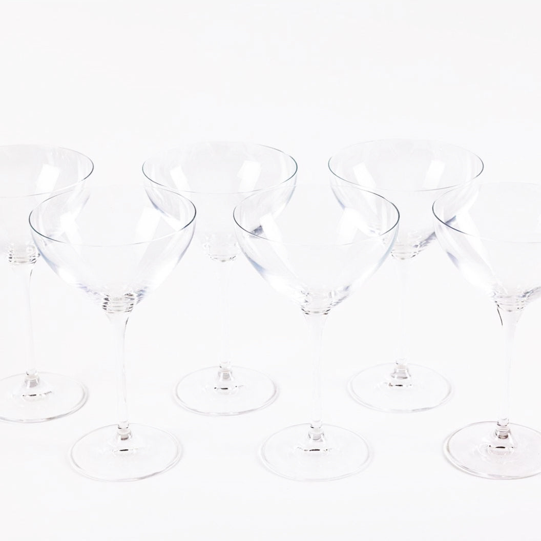 Classic Martini Glasses- Set of 6